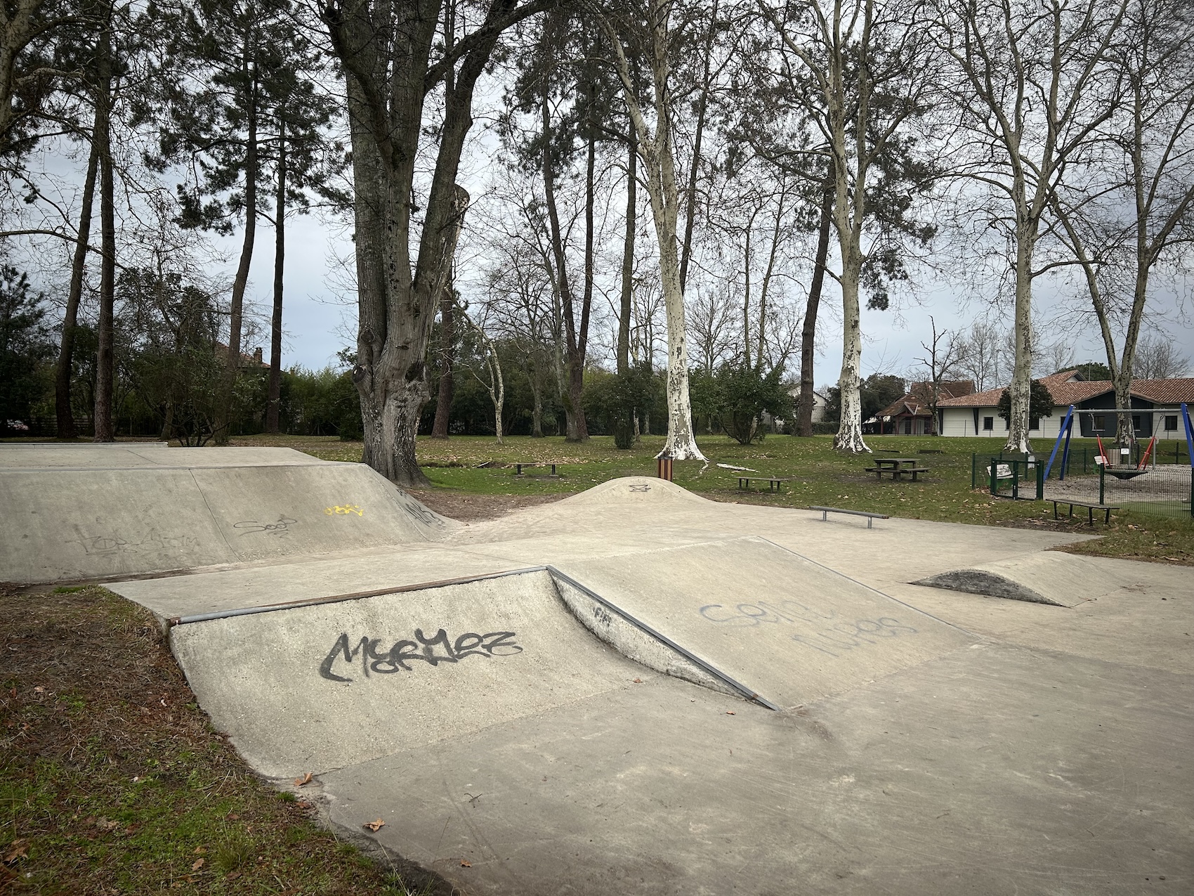 Parentis en Born skatepark